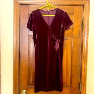 Velvet Wrap-Dress